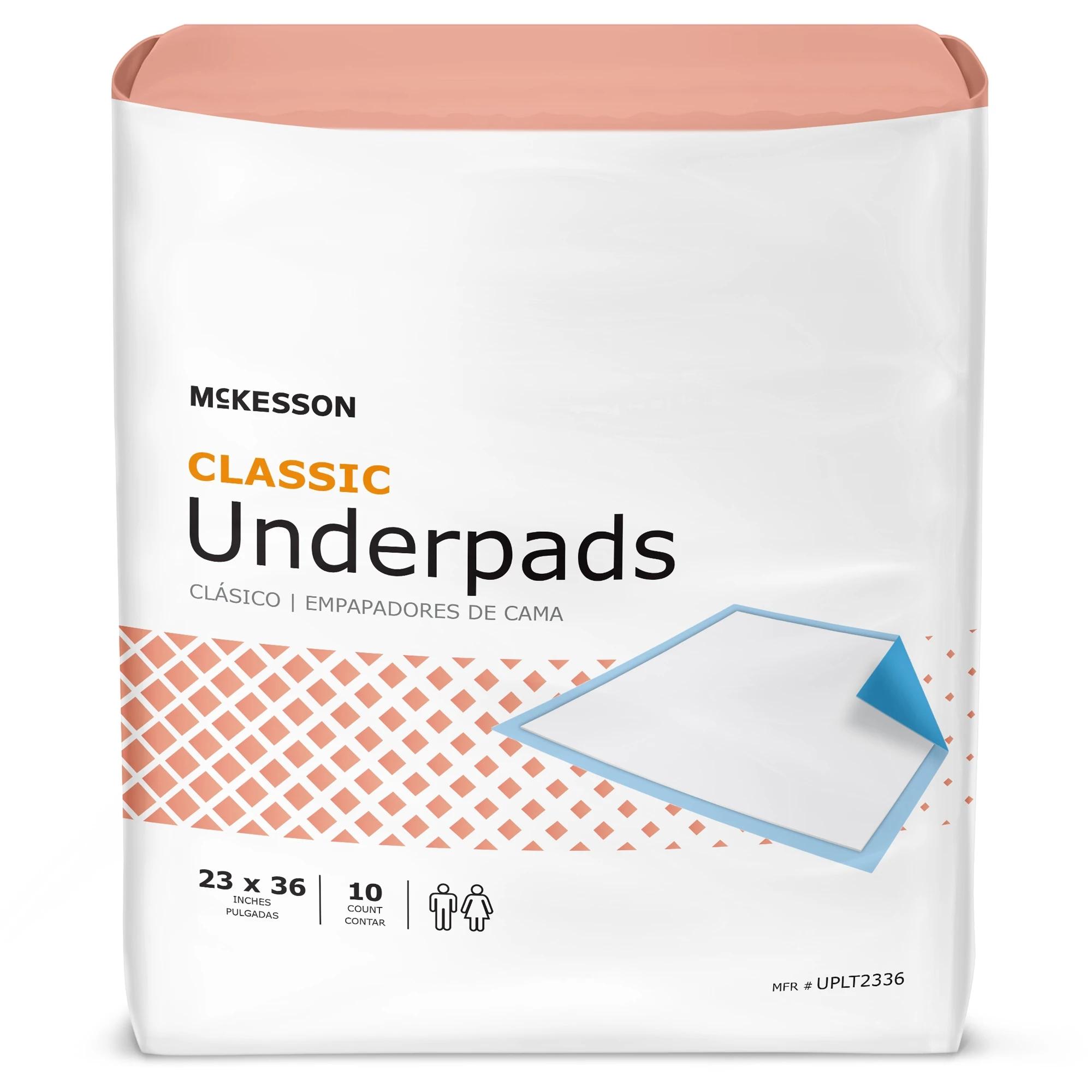 Накладки McKesson Classic Plus 23x36 дюймов UPLT2336 150 ct