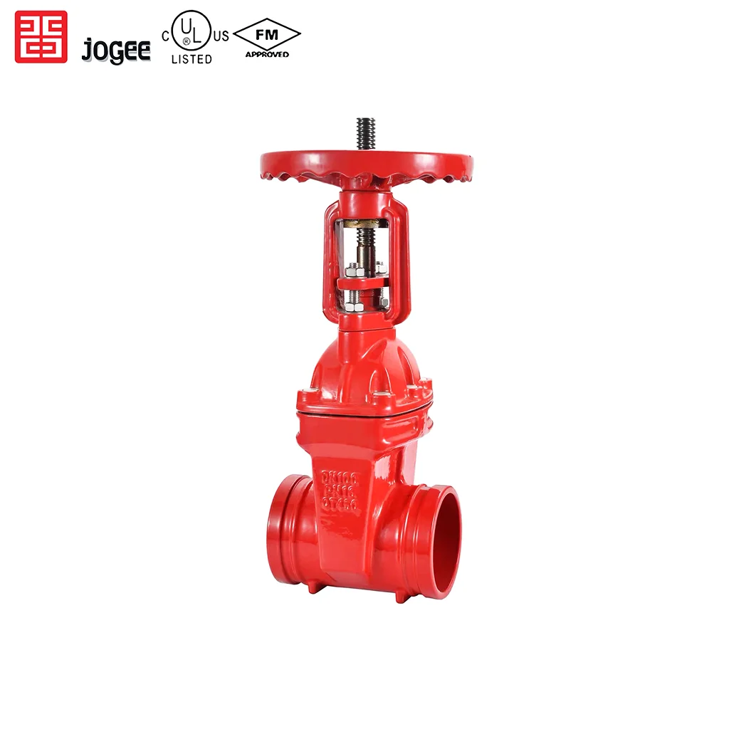 New Style Lower Price Durable Elastic Seat Clip-On Grooved Rising Stem Gate Valve for Reliable Water Flow Control