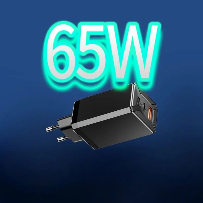 Wholesale Low MOQ Cheap Price Accept Customized Logo Portable Mobile Phone 65W GaN Charger AU Plug