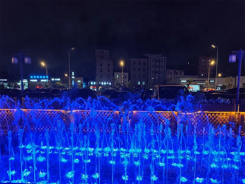 AWS Mini Wedding Decor Water Fountain Pool Programmable Music Dancing Fountain Outdoor