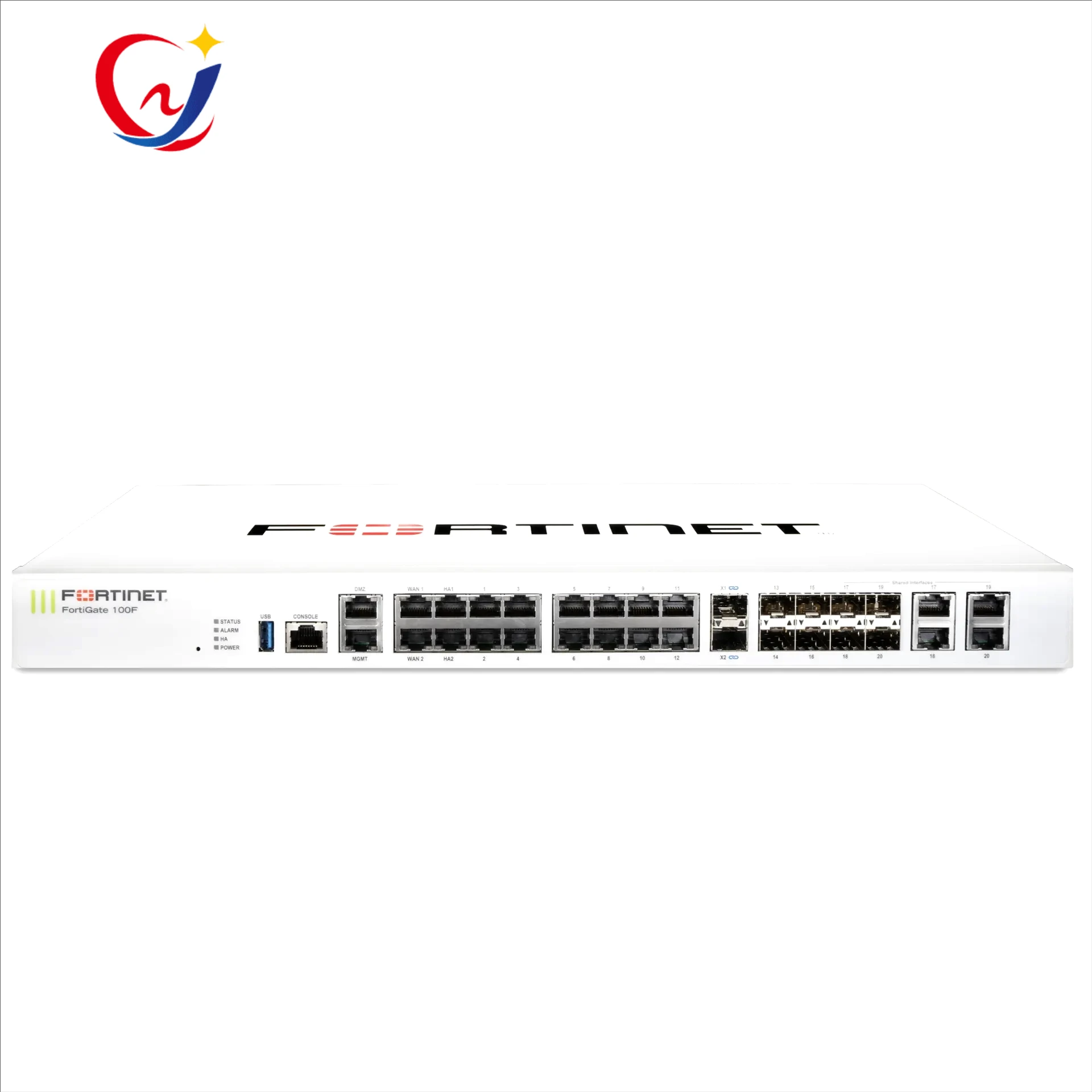 FortiGate-201F 18 x GE RJ45 8 x GE SFP Slots 4 x 10GE SFP+ Slots NP6XLite CP9 Hardware Accelerated FG-100F Model in Stock fg201f