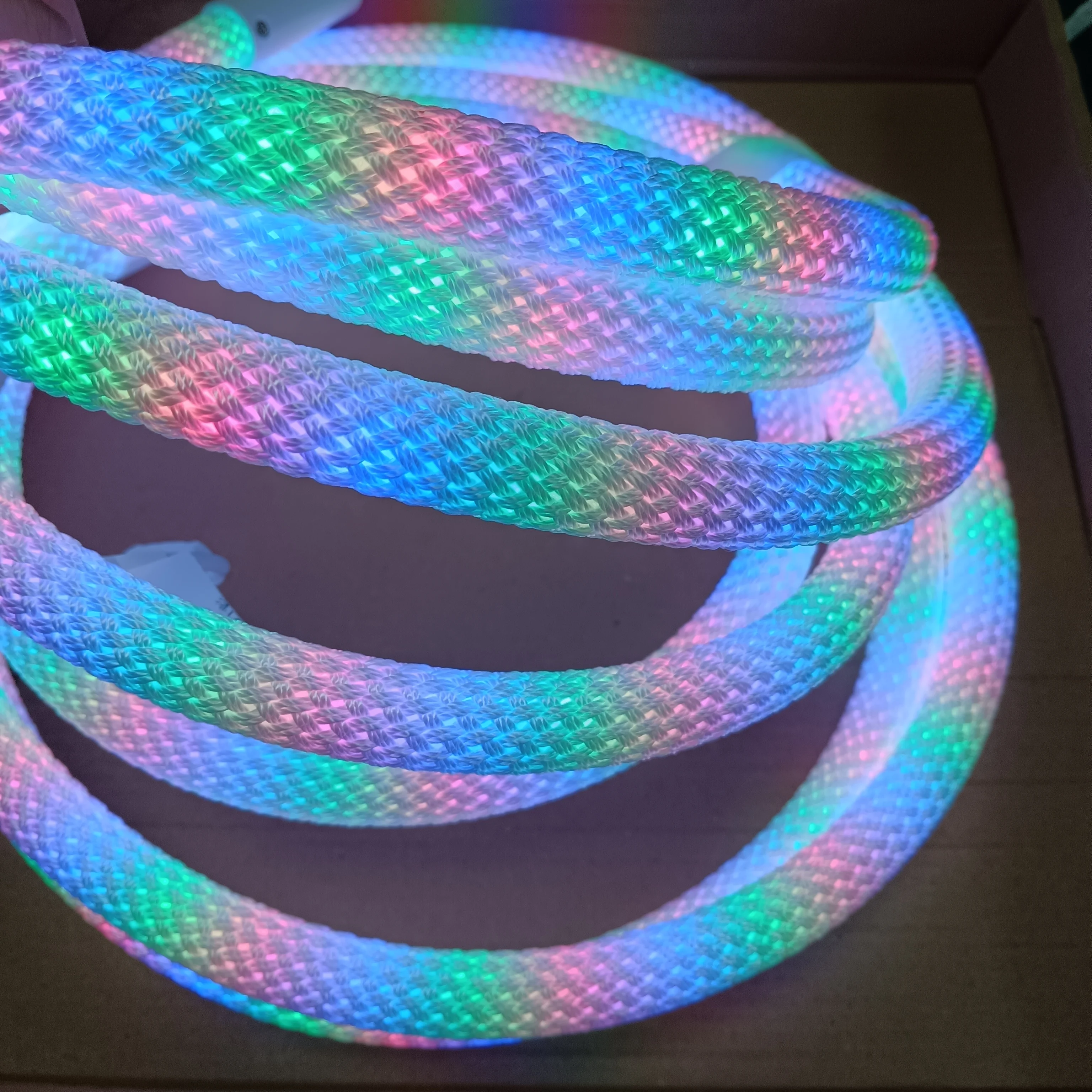 DIY Shape Home Bar Party Decoration Flex LED Strip Neon Tube 360-degree Silicone Rope RGB Light