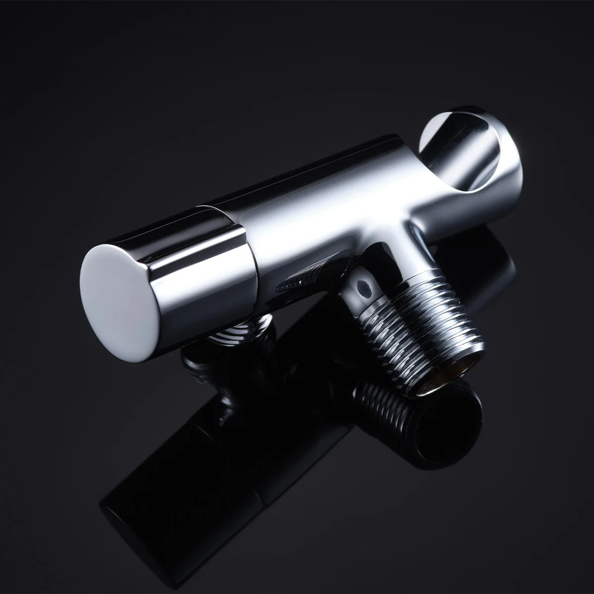 GEE-N Brass 1/4 Turn Chrome Bathroom Bracket Angle Valve Hand Shower Head Bidet Sprayer Holder Shattaf Toilet Angle Valve