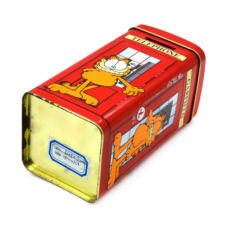 Tin Coin Piggy Bank for Kids Money Saving Tin Box Logo Round Shaped Metal Lovely Gift Custom Set OEM Customized Craft Meta Box