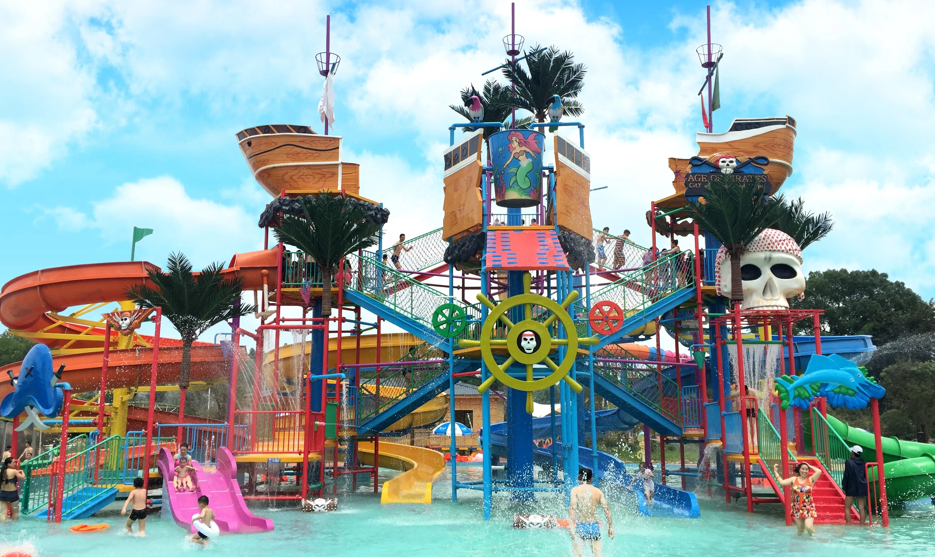 Water house tree house for sale big amusement park equipment water playground for fun