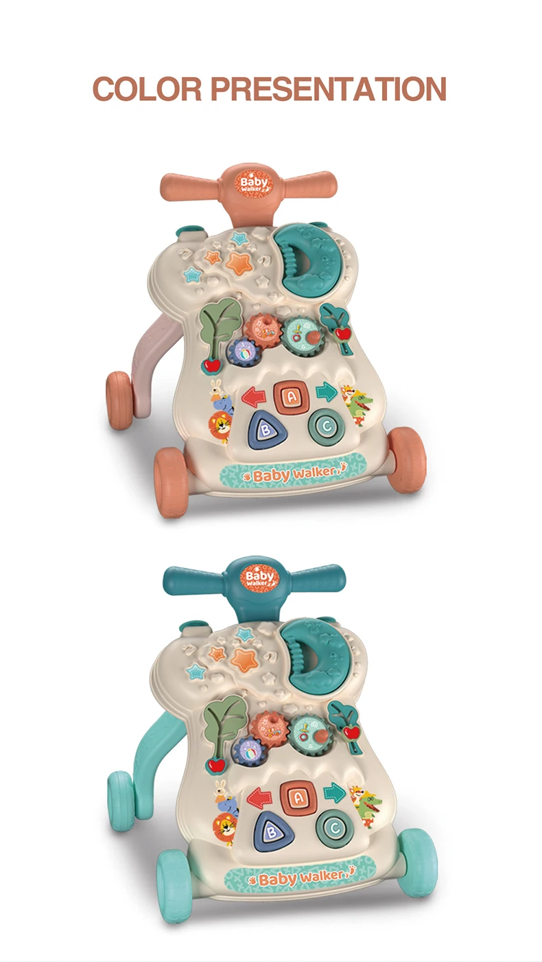 Wholesaler stroller car with music 3 in1 handheld baby walker