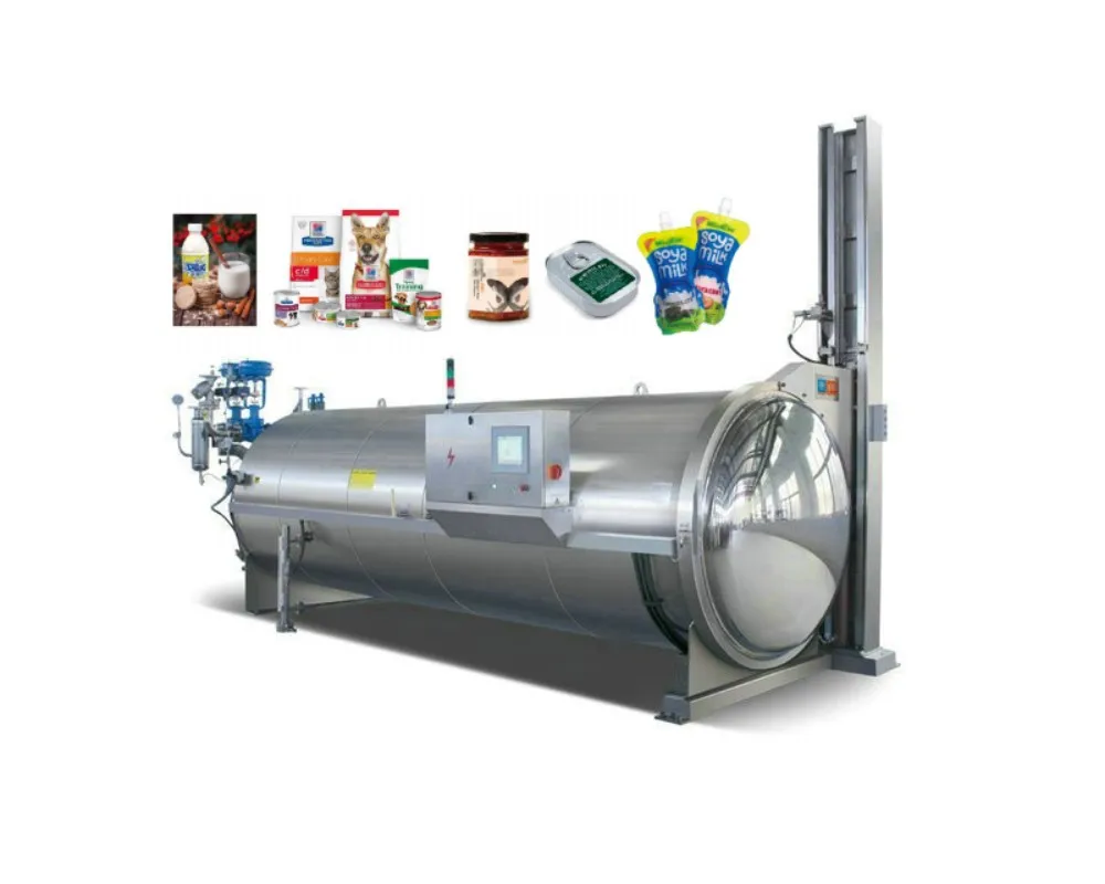 new style static water spray ready to eat meal retort