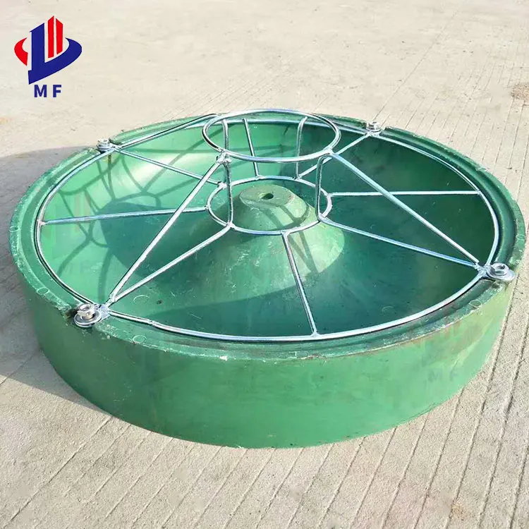 Pig feeding equipment with circular trough composite material for piglets