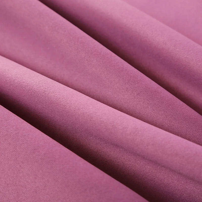 Popular classic South America  hot sell solid ready made curtain blackout curtain fabric curtain material