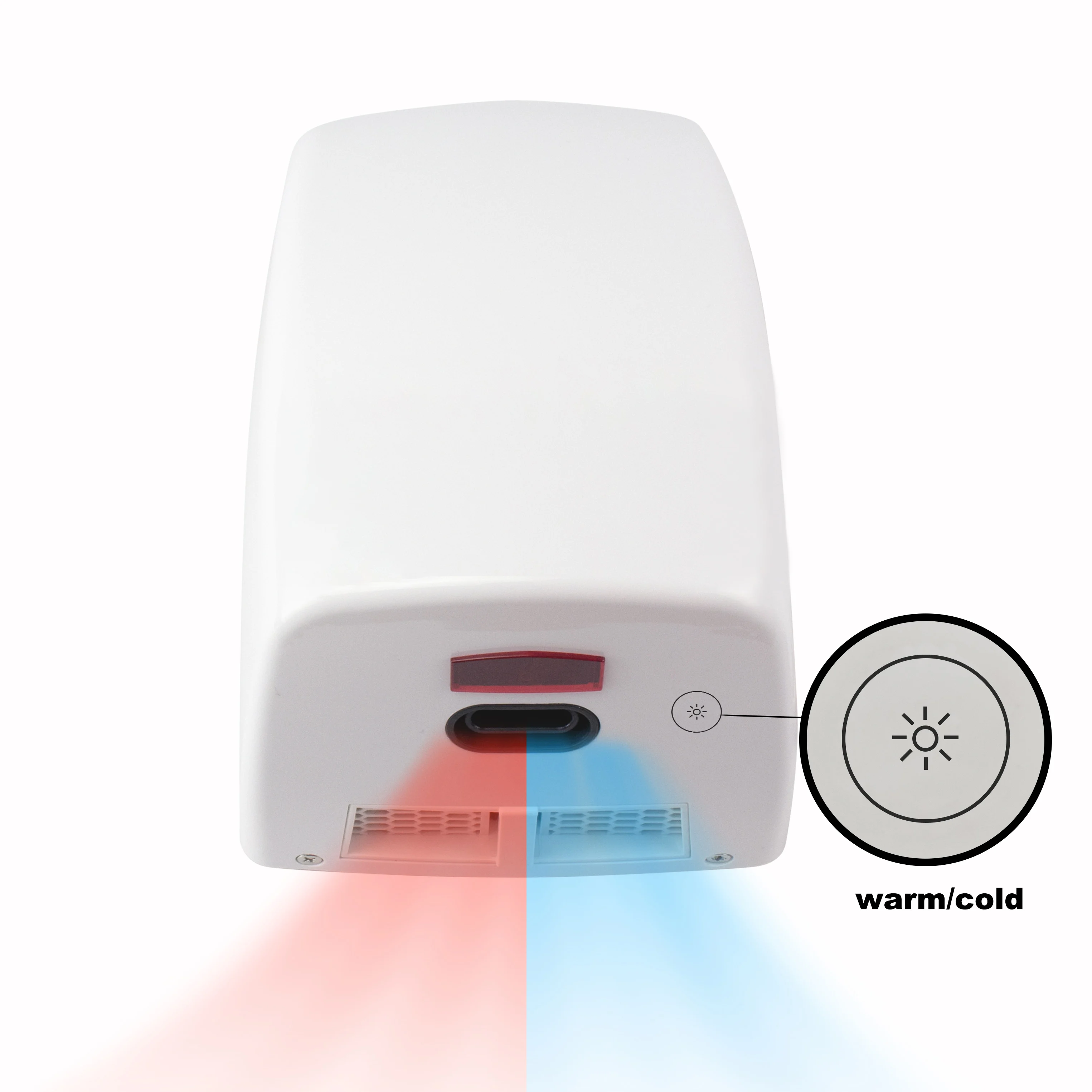 Professional Manufacturer Durable Automatic Jet Air ABS High Speed Hand Dryer for Commercial Bathroom Case OEM