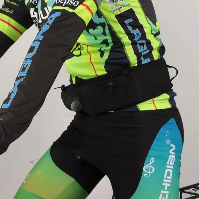 Mesh breathable design three pocket running belt bag Unisex fanny pack outdoor waist bag for sport