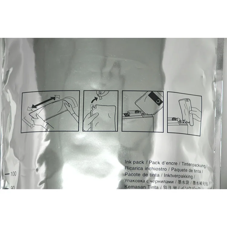 Compatible T741 Dye Sublimation Printing Ink Bag For Epson Surecolor F6200 F6270 F9200 F9270 F9280 F6000 Printer With Chip