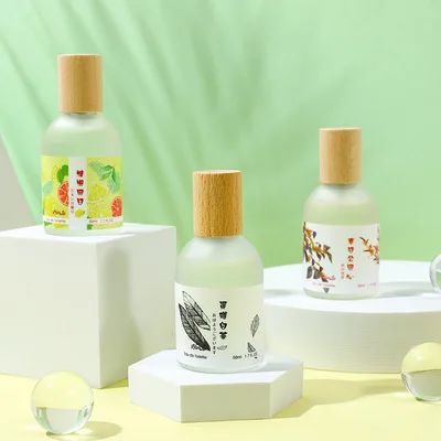 Han Lu New Cloud Mist Morning Perfume 50ml Ladies Lasting Light Fragrance Natural Wood Cover Niche