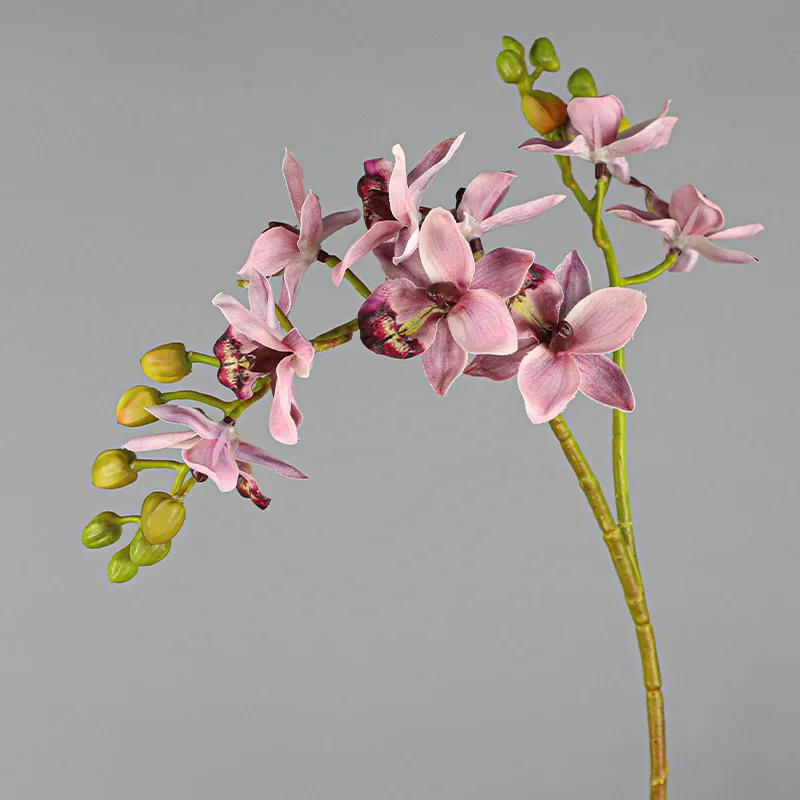 KEWEI T506 High Quality Artificial 10-heads Spider Orchid Flower Real Touch Orchid Wedding Centerpiece Flower