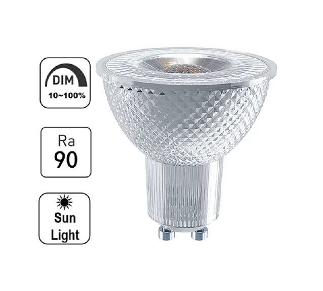 В наличии 230V 6 8 w LED GU10 38deg 2700K 480lm Dim