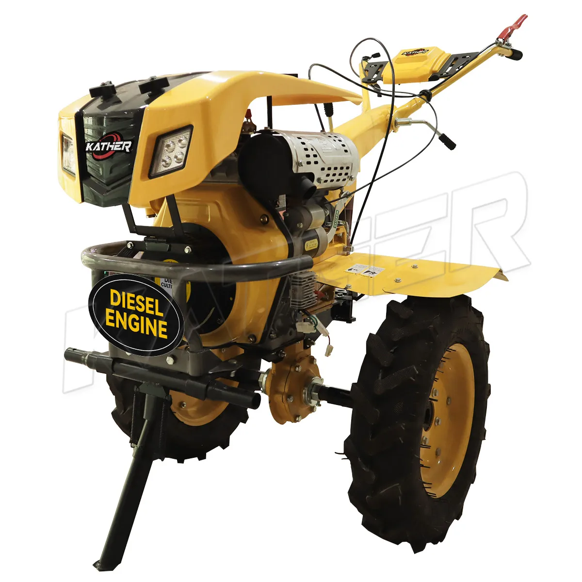 Agricultural Machinery Mini Land Cultivation Machine 5hp 7hp 9hp 12hp Garden Tractor Cultivators Power Tiller Rotary Diesel