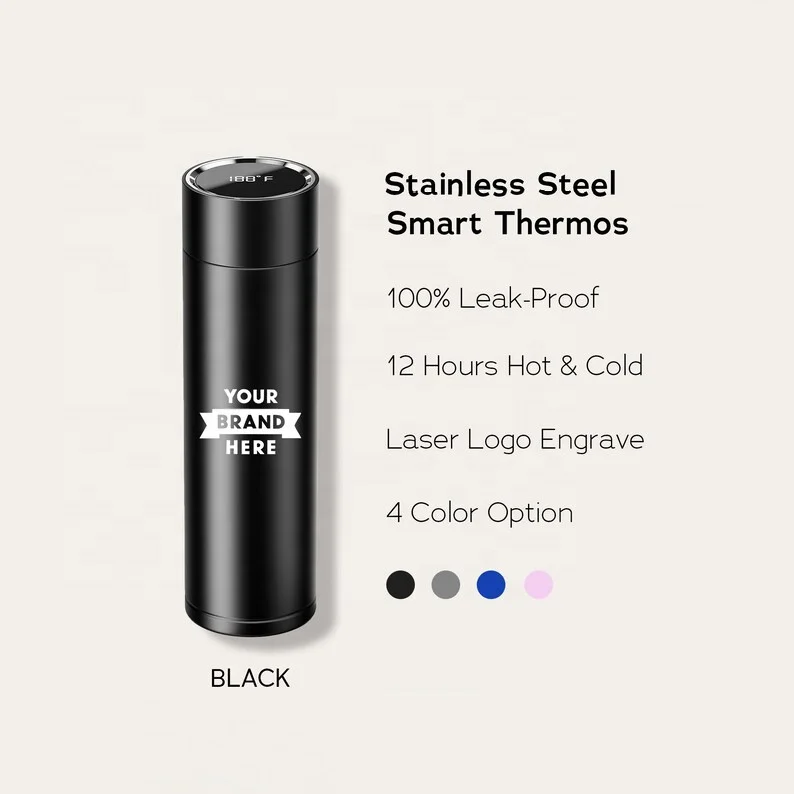 Custom Business Gift Box Wireless Charger Mousepad Nintelligent Stainless Steel Vacuum Flask Company Charge Cord Pens Gift Set