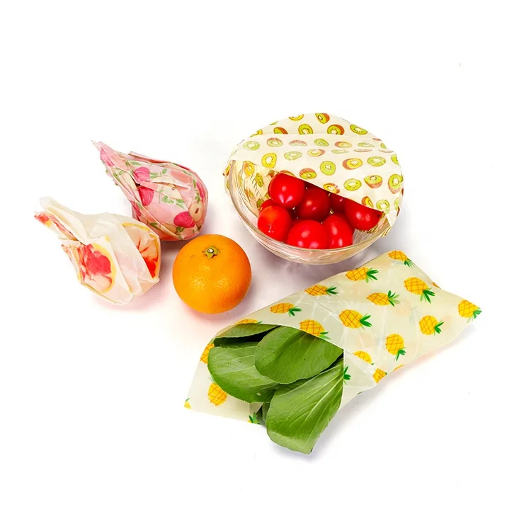 
Factory Price Reusable Beeswax Food Storage Wraps Sustainable Plastic Free Food Storage Beeswax Food Wrap 