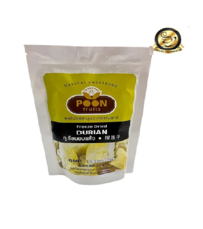 Best Seller GMP Premium Quality of Dried Fruit made by Fresh Durian Product from Thailand 40g in Vacuum Pack
