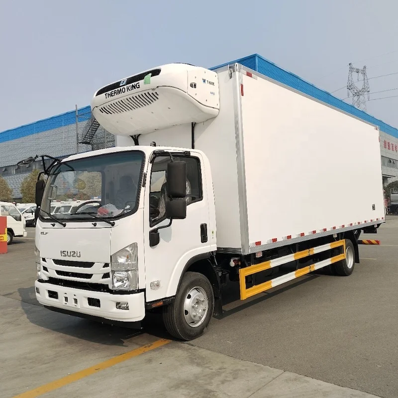 8-10 tons new diesel refrigerated trucks fish transport refrigerator truck