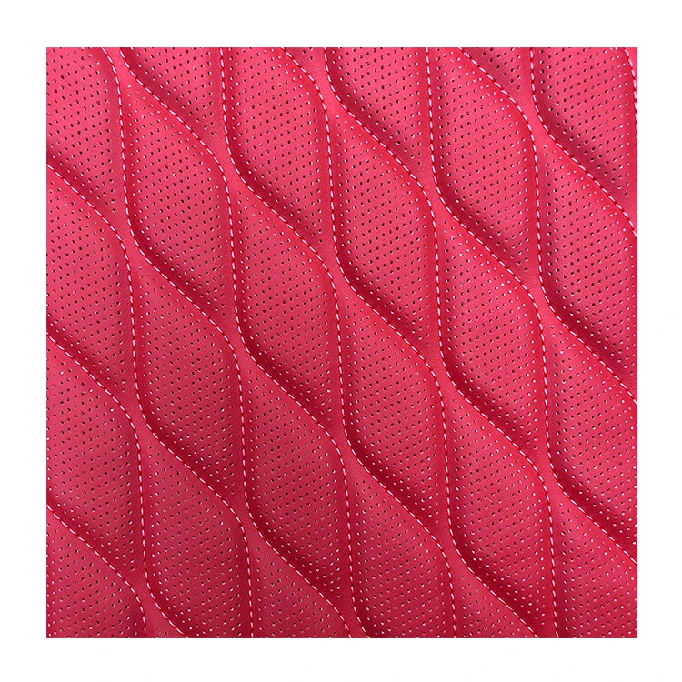 Customization GL8 auto pvc microfiber pu leather quilting leather for car seats