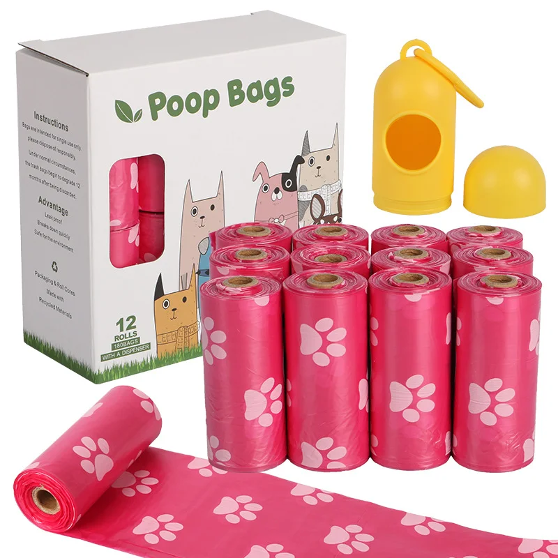 YURUI Factory Compost Home Recycled Custom Printed Scented Eco-friendly Wholesale Custom Compostable Biodegradable pet Poop Bags