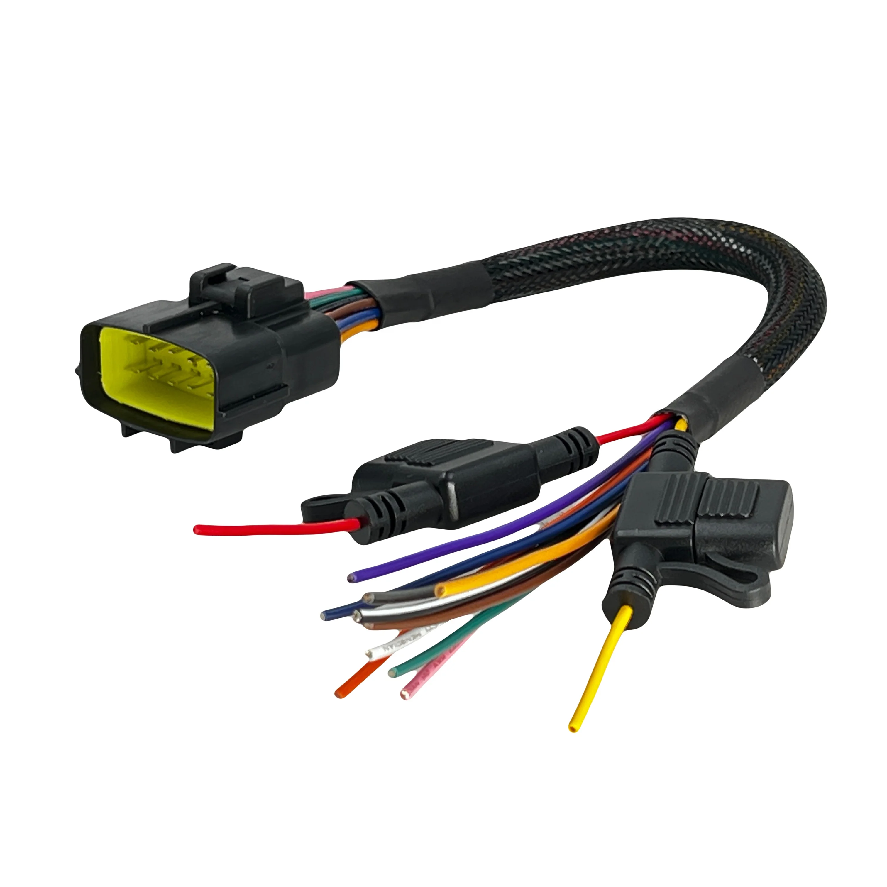 AOTAI Customize Wiring Harness Equivalent TE 12PIN Connector Wire Harness with Fuse Custom Cable for Automotive Diagnostic