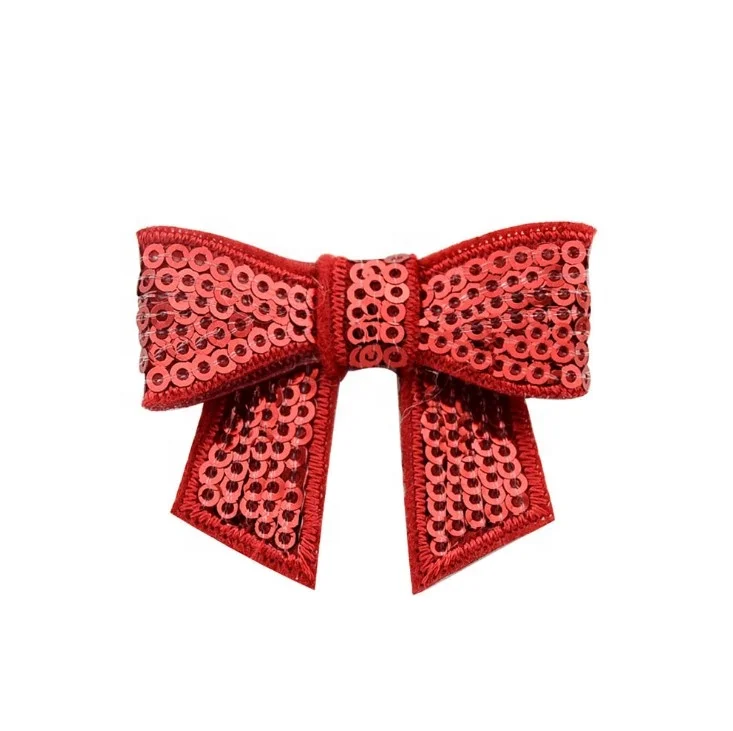 Fashion Sequin Embroidery Bow for  Hair Accessories