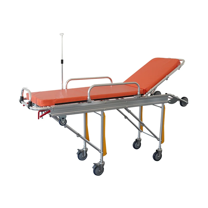 New Style Aluminum Alloy Ambulance Stretcher Hospital Stretcher For Ambulance With Wheels