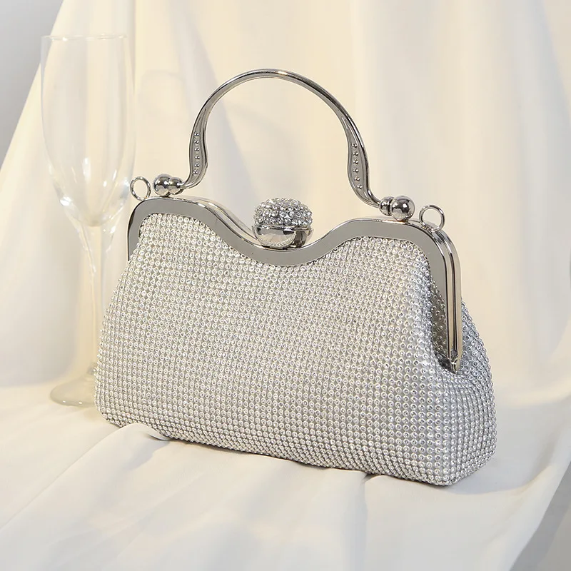 Trendy Luxury Wedding Party Handbag Lady Clutch Bag Rhinestone Evening Bags Diamond Purses Crystal Women Clutch Bags