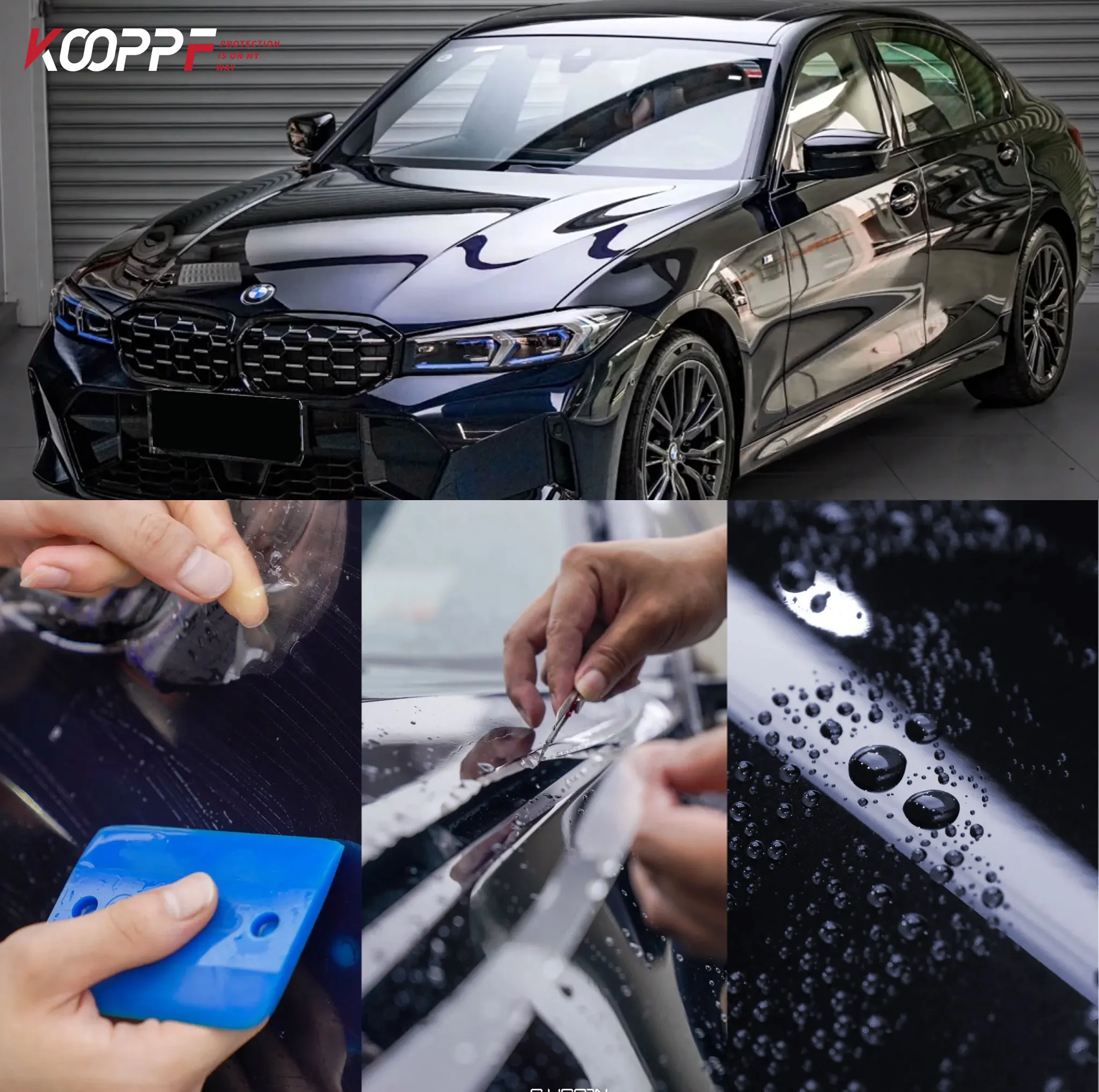 King 21 Wholesale Kooppf 1.52*15m TPU PPF Paint Protection Film Vinyl Wrap Film Car Wrapping Sheet Sticker