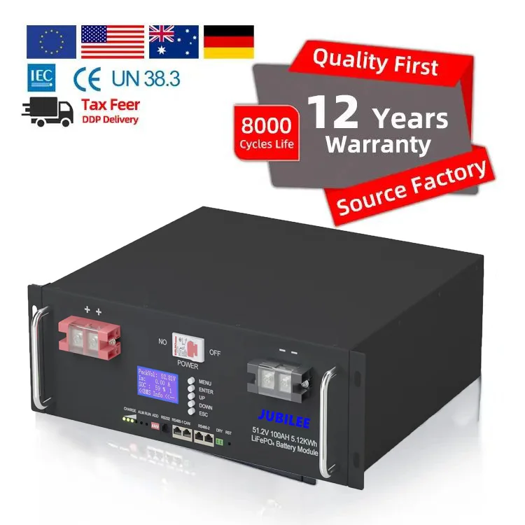 Smart BMS LiFePO4 5kwh 10kwh 20kwh 24V 48V 100Ah 200Ah 300Ah 400AH литиево-ионный серверный стеллаж для солнечной системы