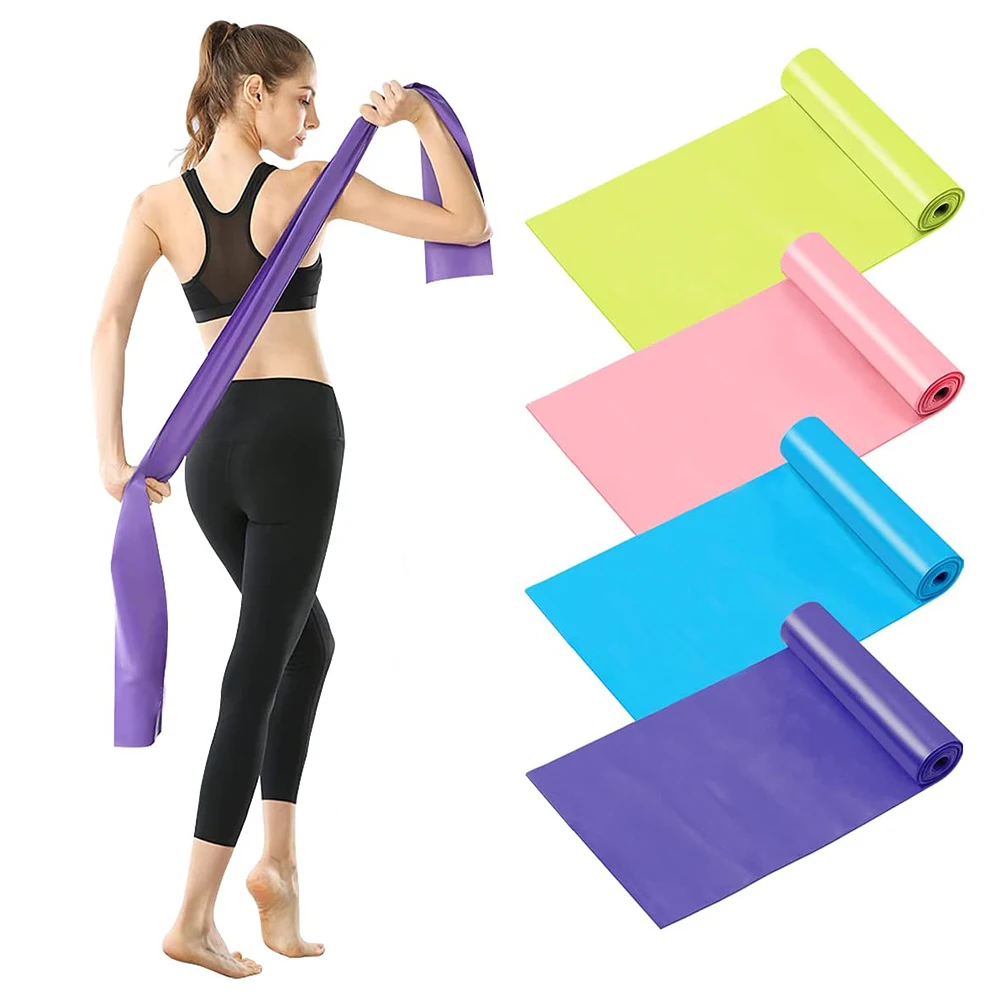 2022 New Yoga Custom Logo Home Gym Exercise Fitness Pull Up Strength Flat Elastic Bands Resistant
