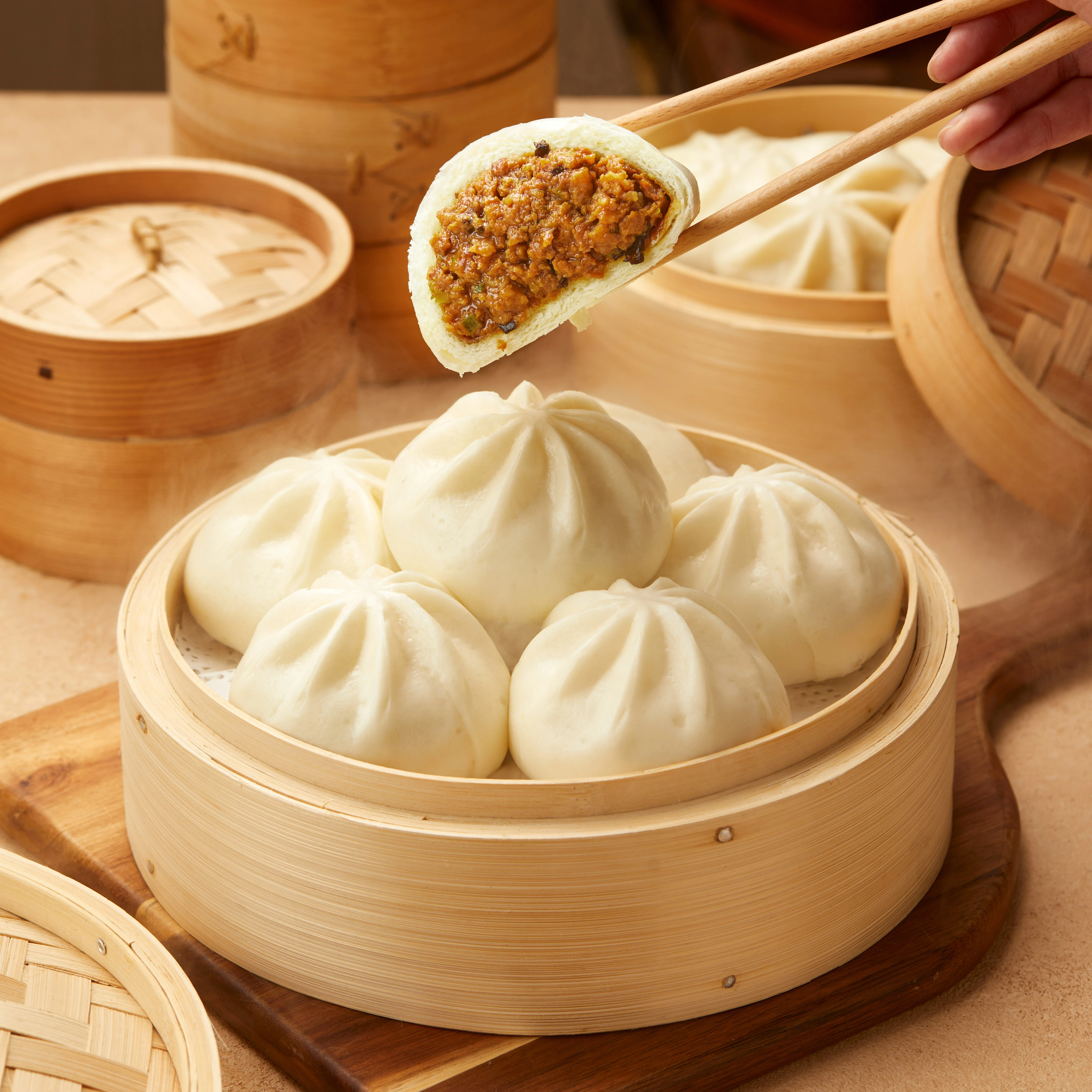 OEM  HACCP  BRC  Good Quality Factory Wholesale Can Be Customized Frozen Noodles Meat Meat Bun