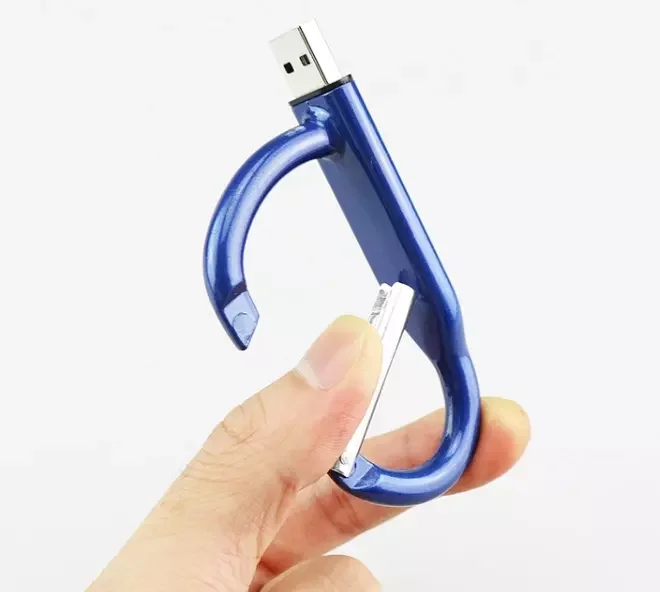 2023 new style carabiner USB flash disk custom Logo U Stick 8GB 16GB 32GB 64GB 128GB eco-friendly wholesale usb flash drive
