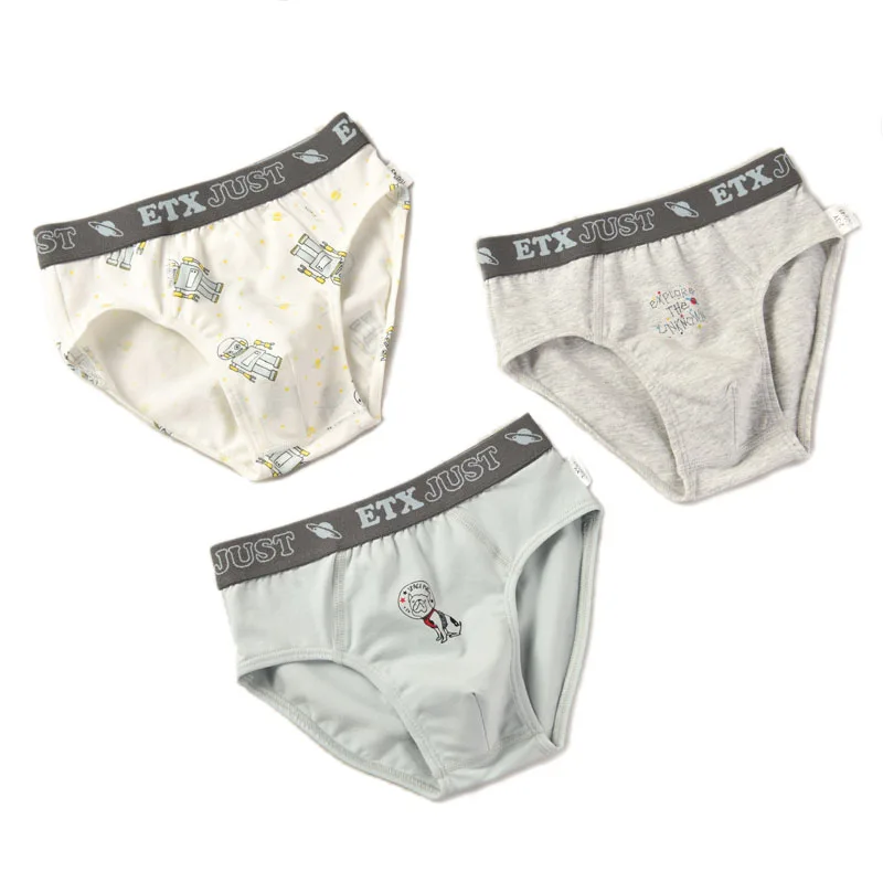 Wholesale best  seller Price Kids Boys Boxer Briefs Cotton Underwear 3 Pack