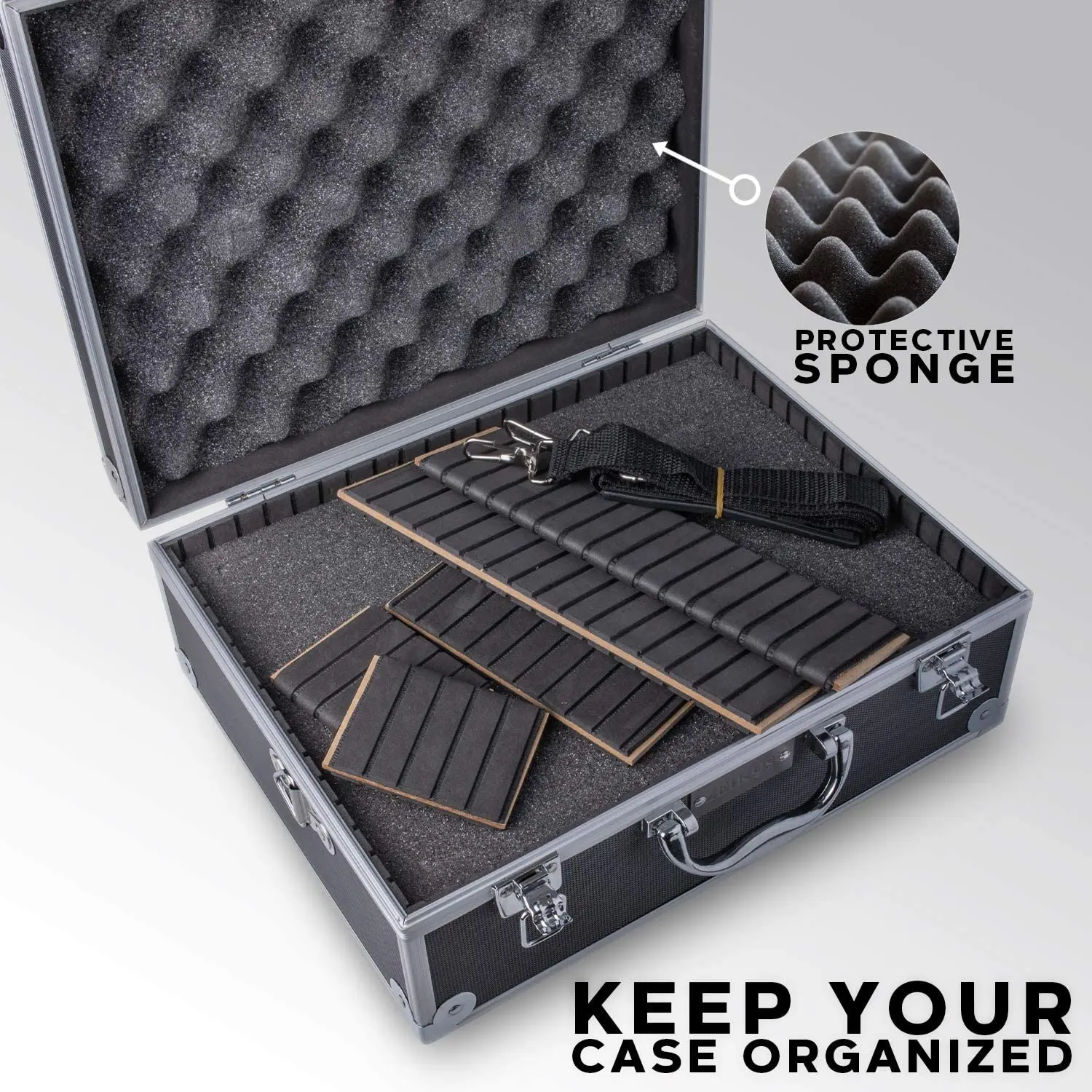 Small Hard Shell Aluminum Alloy Box Suitcase With Extra Protected Foam