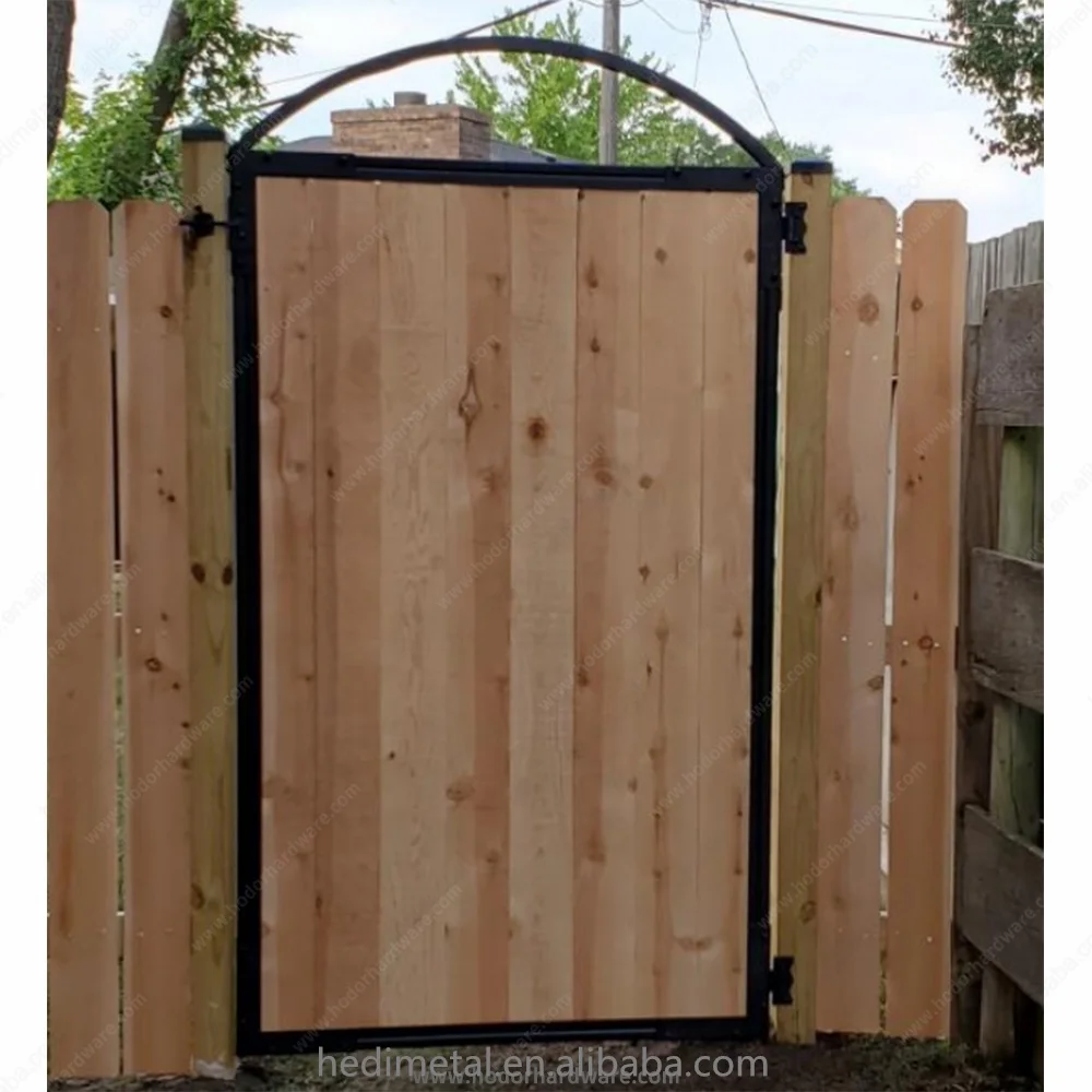 HODOR GF01 Pro 6 забор ворота DIY рама для улицы с черной оцинкованной сталью