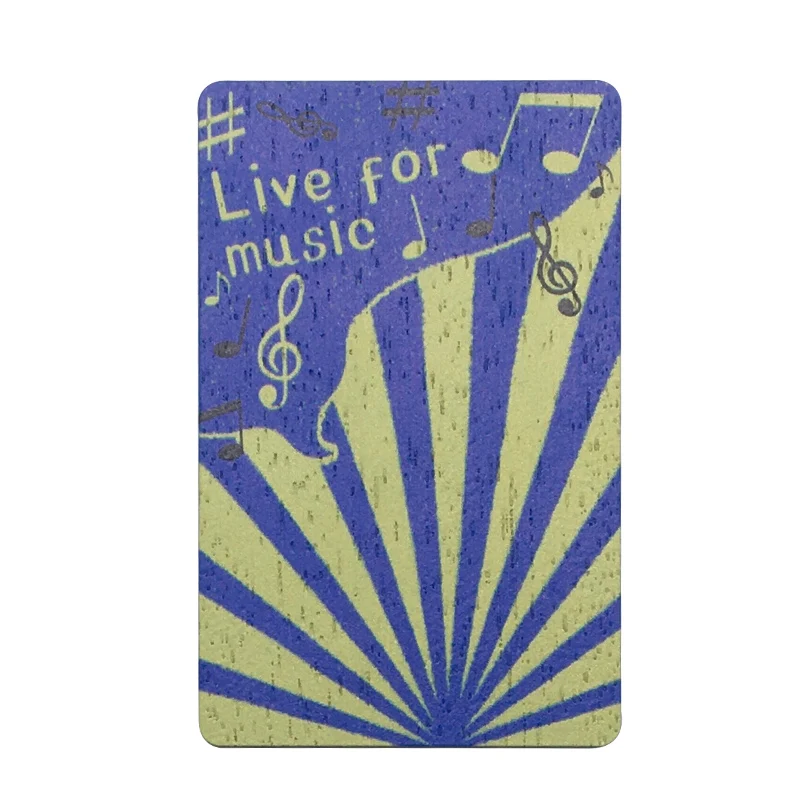 Factory Supply  NXP  Ntag 424 RFID NFC Business Smart Wooden Card