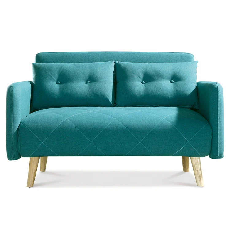 Modern Living Room Double Seat Convertible Bed Folding Sofa Bed With Armchair