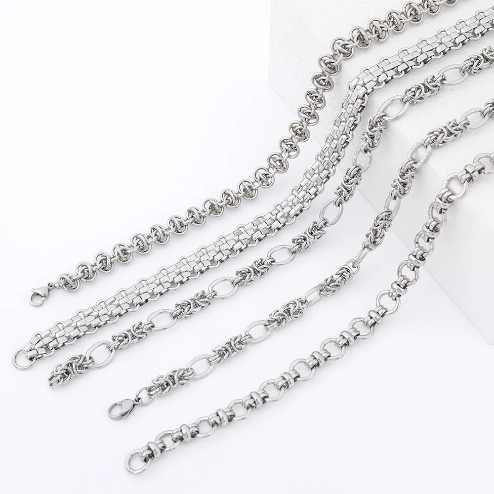 Fashion choker necklace high quality stainless steel hip hop chunky clavicle necklace