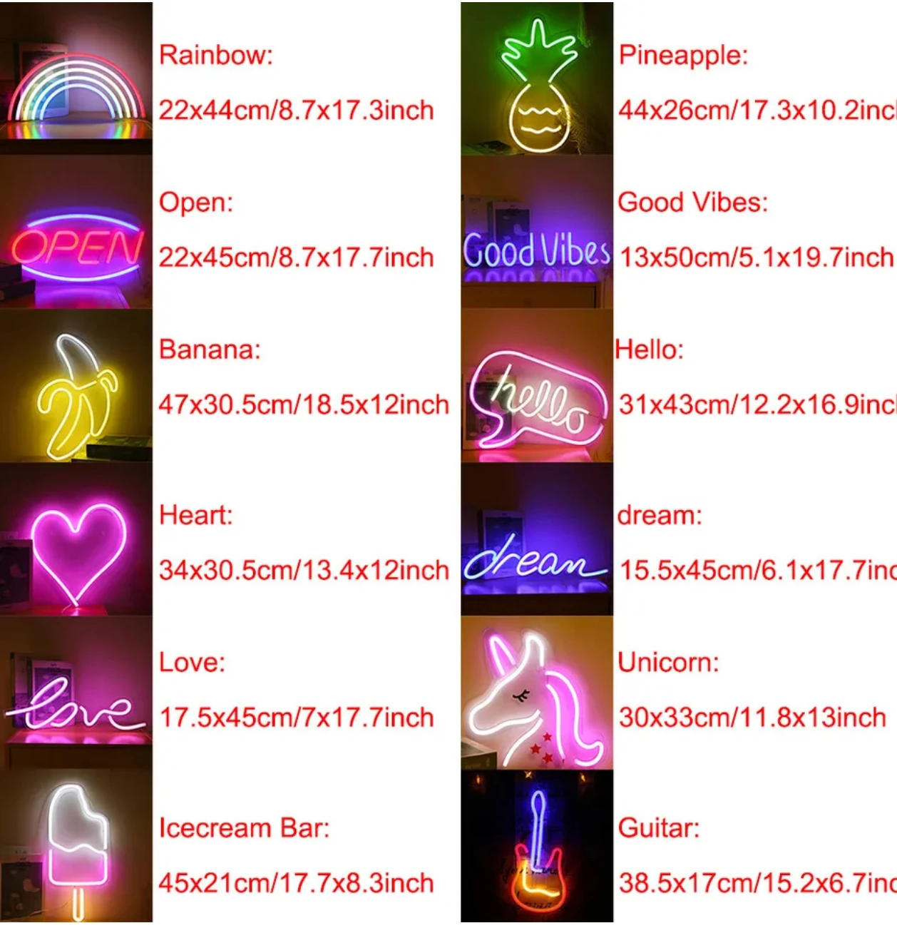 Top Sale  Led Neon  Rainbow Sign Light Wall Lights Art Decor Lamp For Kids Bedroom Home Party  Bar