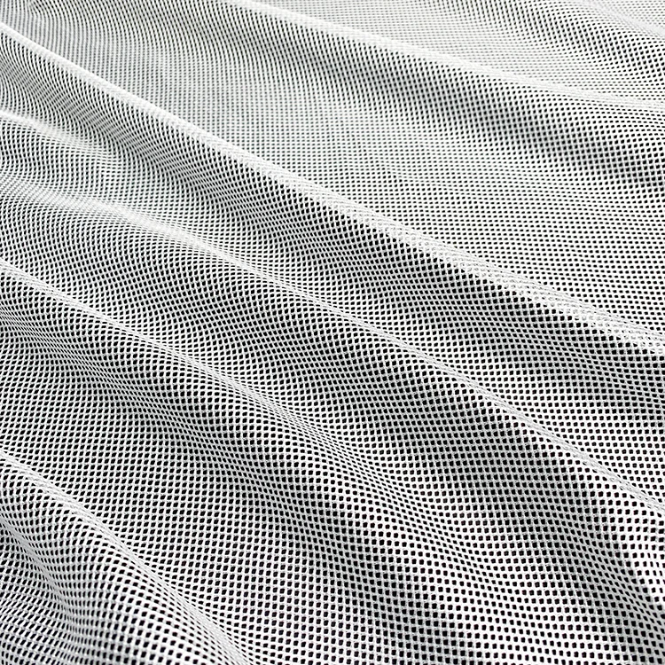 Eco-friendly glitter quadrilateral net fabric sportswear fabric garment hat lining inner