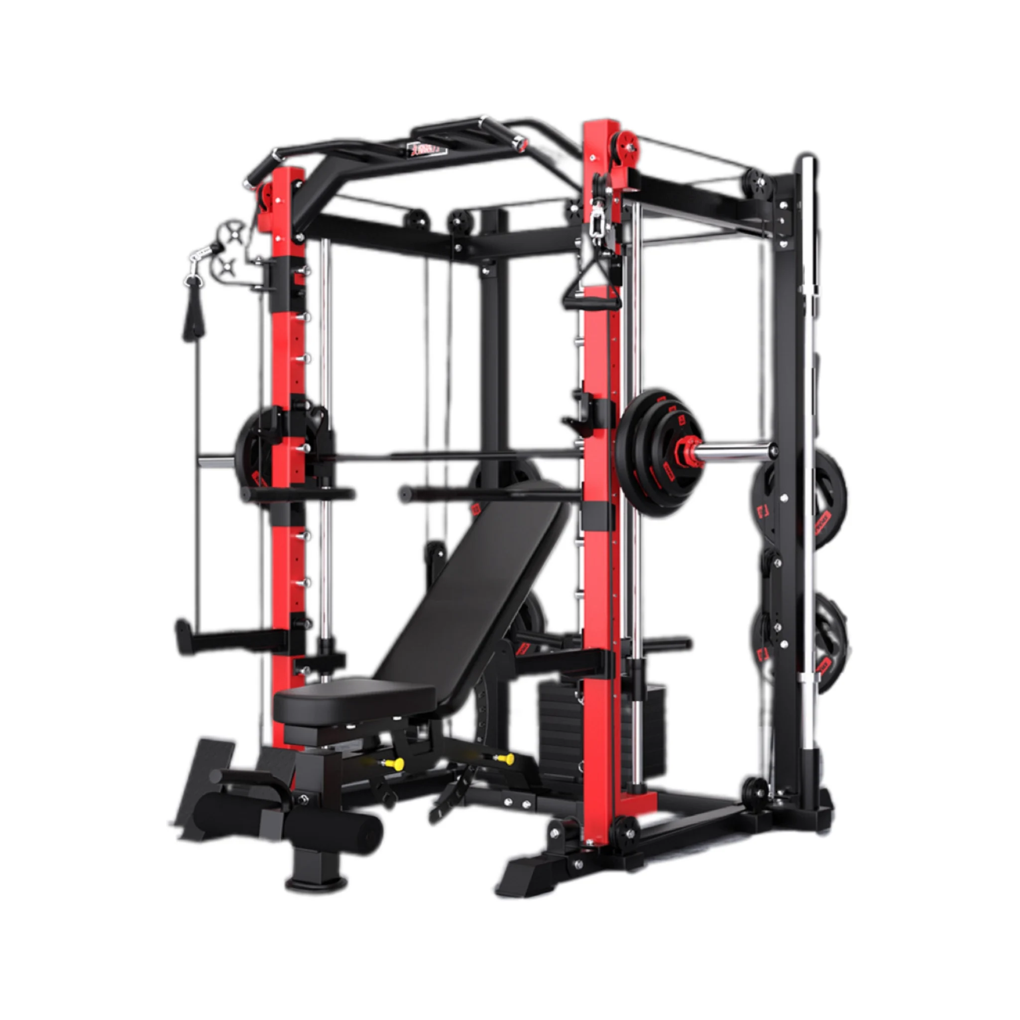 2024 fitness exercise smith machine multi function station commercial smith machine for gym equipment