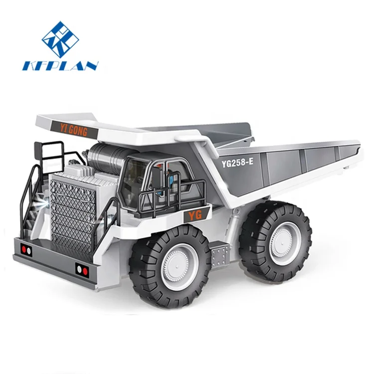 Лидер продаж 1/24 2 4G Радиоуправляемый литой автомобиль игрушки 9CH Сплав RC инженерный самосвал грузовик для детей