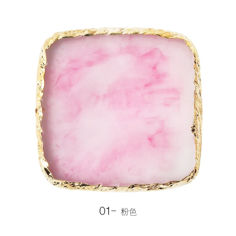 Nail Art Color Mixing Palette Resin Agate Display Tool