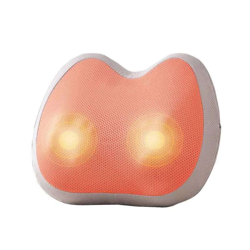 2024 Neck Electric Back Heated Portable Back Shoulder Manufacturer Massage Pillow 12 Head Black Vibrator Shiatsu With Heat