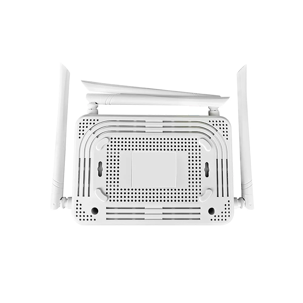 Распродажа совместимый с olt gepon Gpon onu 4GE + WIFI(4T4R) XPON ONU оптический сетевой маршрутизатор Xpon