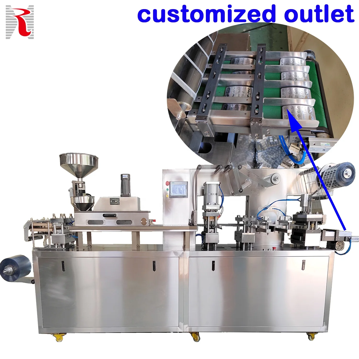 New Patent DPP Series Automatic Sauce Chili Sauce Peanut Butter Ketchup Paste Aluminum Plastic Liquid Blister Packaging Machine