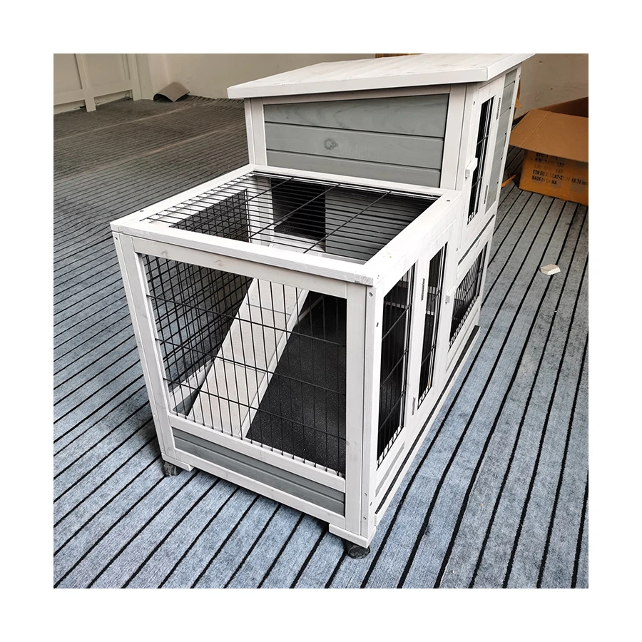 Chicken Coop Rabbit Hutch Indoor Outdoor Bunny Cage Rabbit Hutch Wood House Pet Cage for Small Animals